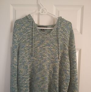 Women's Venezia Multicolor V-Neck Sweater with Hood  (18/20)